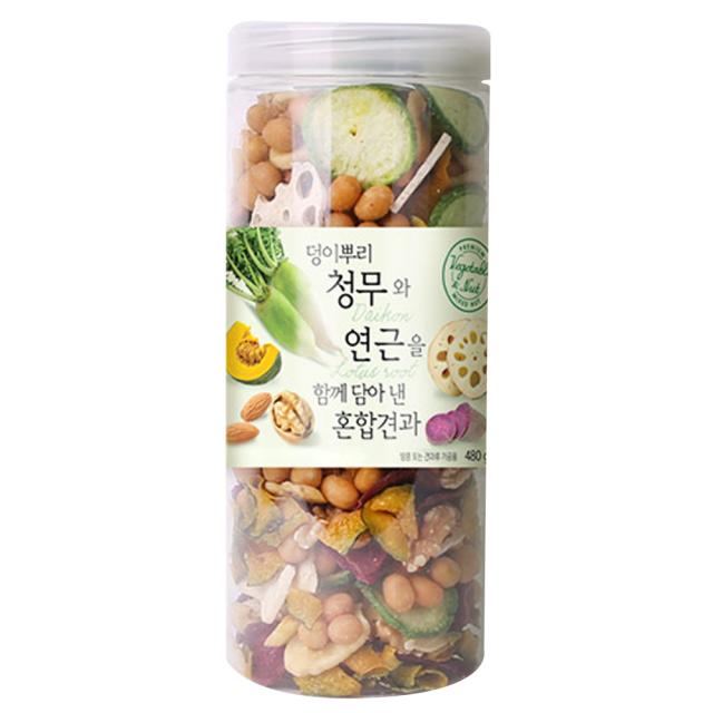 덩이뿌리 청무와 연근을 함께 담아낸 혼합 견과, 480g, 1개