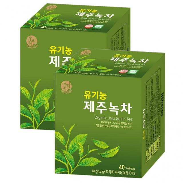우리차 유기농제주녹차 1.2g 80개