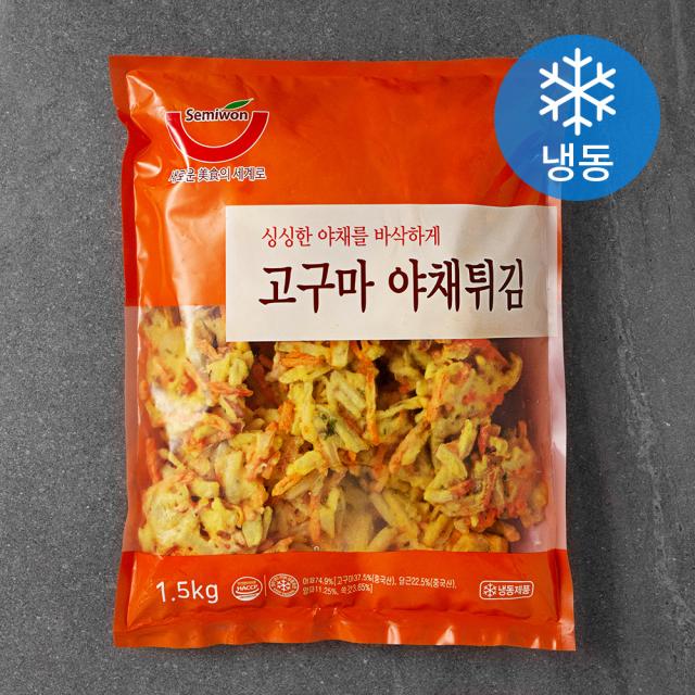 세미원 고구마야채튀김 냉동 1.5kg 1개