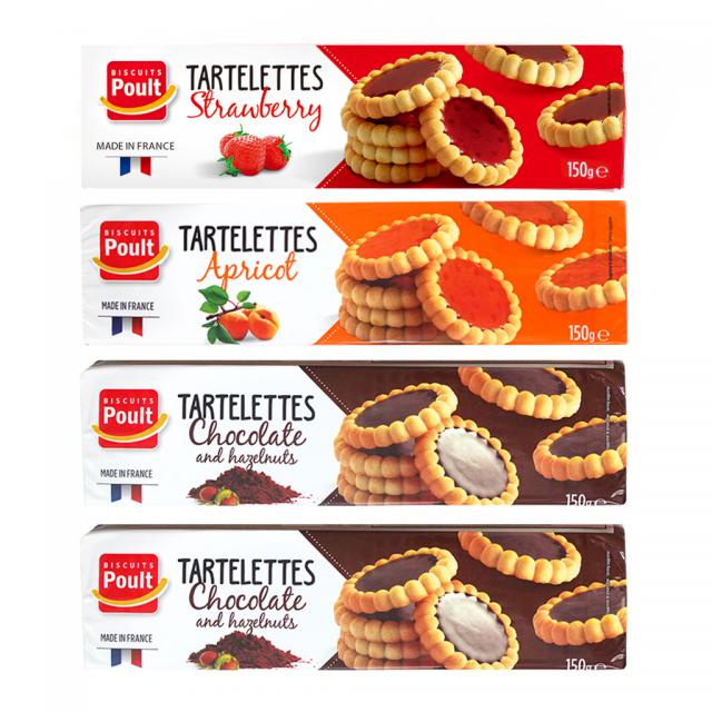 폴트 타르트 딸기 150g + 살구 150g + 초콜릿 앤 헤이즐넛 150g X 2p 세트 1세트