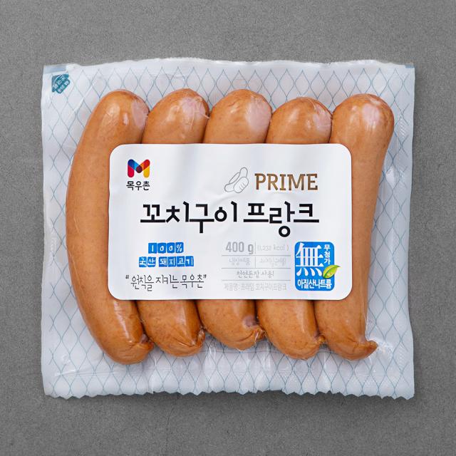 목우촌 프라임 꼬치구이 프랑크 소시지 400g 1개