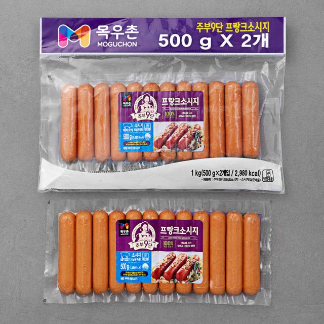 목우촌 주부9단 프랑크 소시지 500g 2개