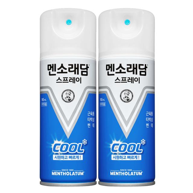 멘소래담 쿨 스프레이파스 에스 180ml, 1개입, 2개