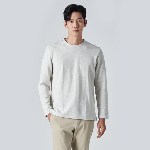 갤럭시라이프스타일 남성용 20FW 조직감 라운드 긴팔티