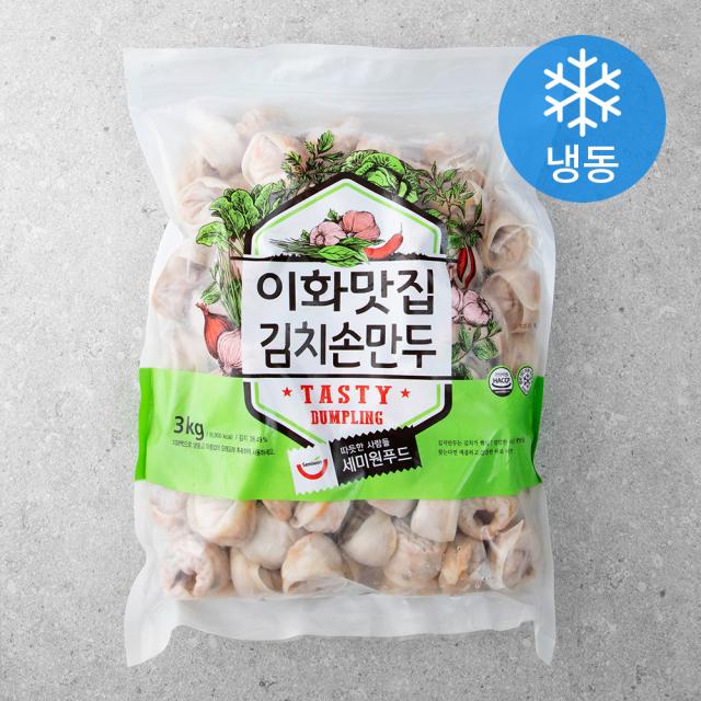 세미원 이화맛집 김치손만두 냉동 3kg 1개