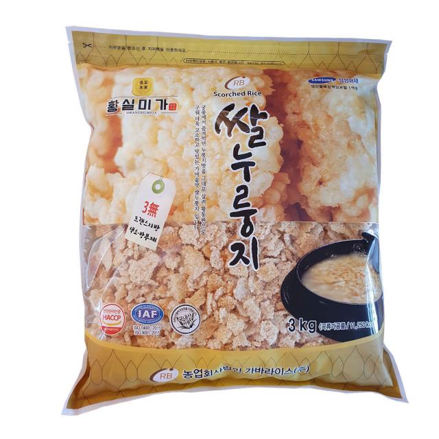 황실미가 쌀누룽지 3kg 1개