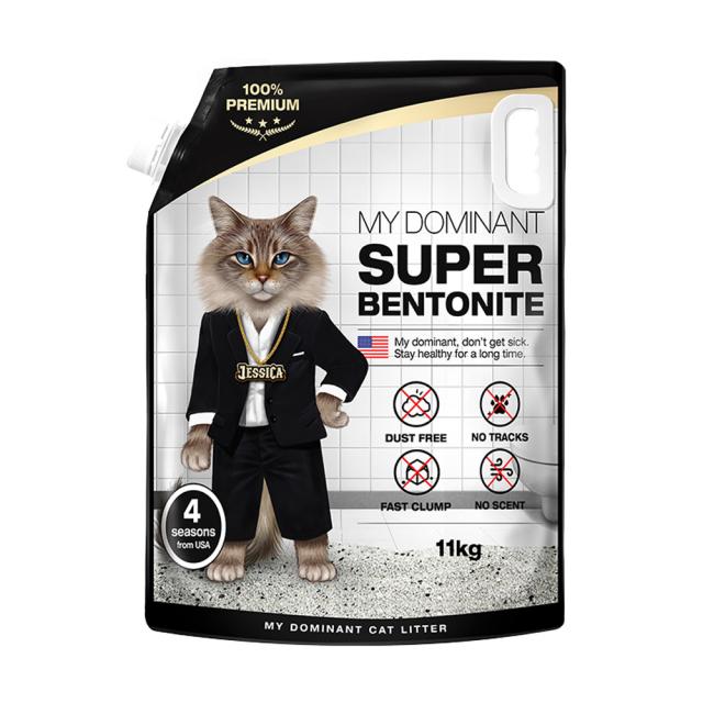 마이도미넌트 슈퍼 벤토나이트 고양이 모래 11kg 1개
