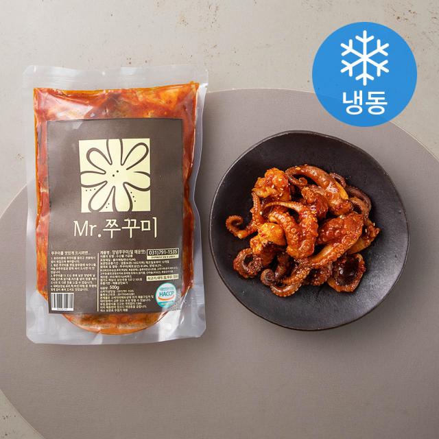 미스터쭈꾸미 양념쭈꾸미 순한 매운맛 냉동 500g 1개