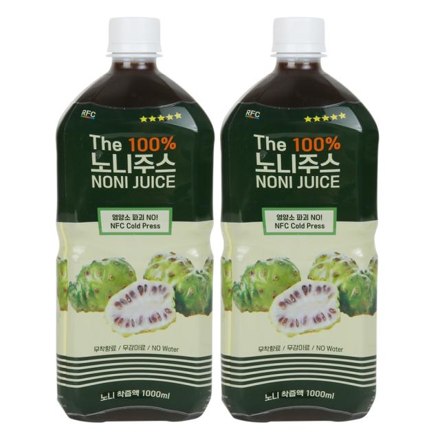 Rfc 노니 원액 콜드프레스 착즙 주스 발효액 1000ml 2개