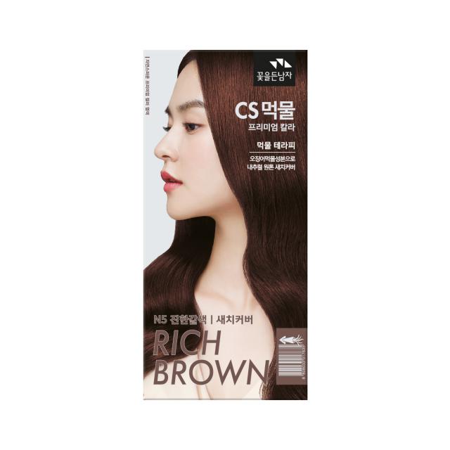 꽃을든남자 Cs먹물 프리미엄 헤어 칼라크림 N5 30 진한갈색 1개