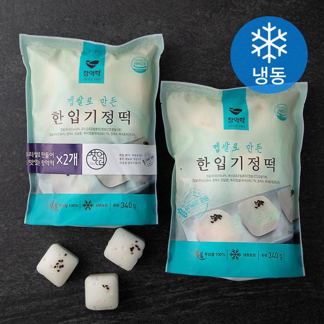 창억 멥쌀로 만든 한입기정떡 냉동 340g 2팩