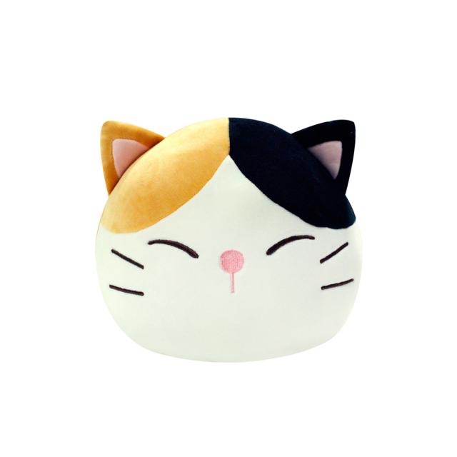 모찌모찌 까망 고양이 얼굴 핸드 워머 쿠션, 혼합색상