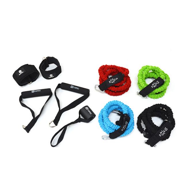 반석스포츠 도어앵커 고급형 튜빙밴드 세트 레드 블랙 그린 블루