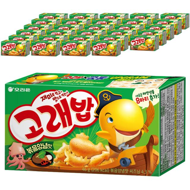 고래밥 볶음양념맛 과자 46g 30개