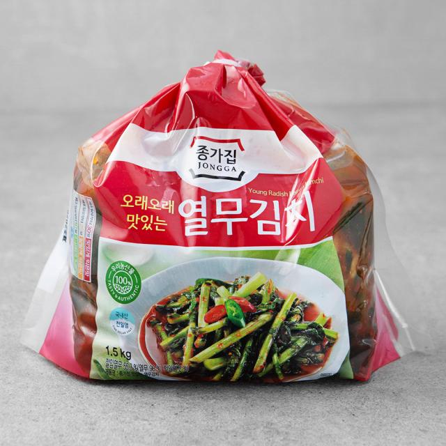 종가집 오래오래 맛있는 열무김치 1.5kg 1개