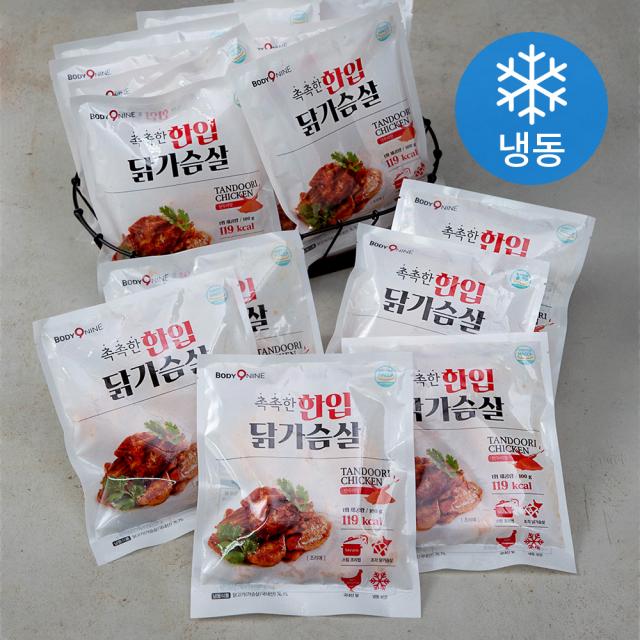 바디나인 촉촉한 한입 닭가슴살 탄두리맛 (냉동), 100g, 20팩