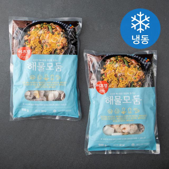 이츠웰 CJ 프레시웨이 해물모둠 (냉동), 500g, 2개