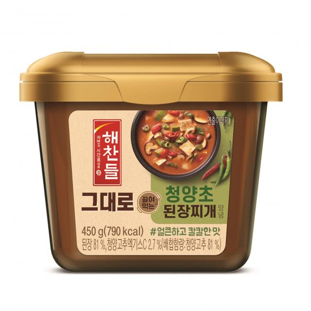 해찬들 그대로 끓여먹는 청양초 된장찌개양념, 450g, 1개