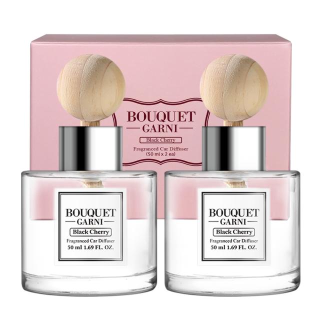 부케가르니 차량용 디퓨저 50ml, 블랙체리, 2개