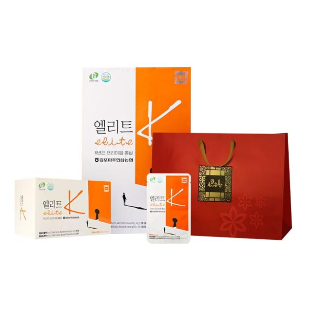 엘리트k 6년근 프리미엄 홍삼 + 쇼핑백, 30개, 50ml