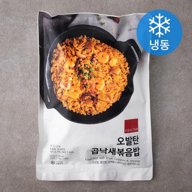 오발탄 곱낙새볶음밥 2인분 (냉동), 420g, 1개