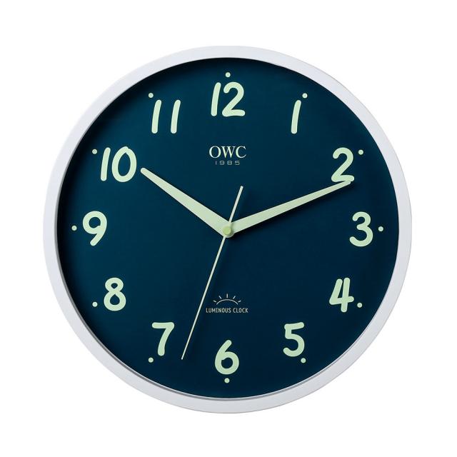 오리엔트 Owc 무소음 루미너스 숫자야광 인테리어벽시계 Otm915l 화이트 프레임