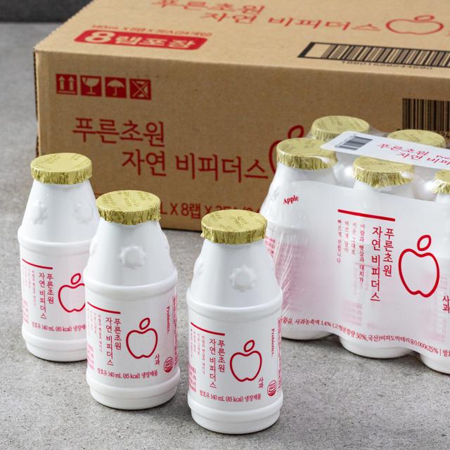 푸른초원자연 사과 비피더스 140ml 24개