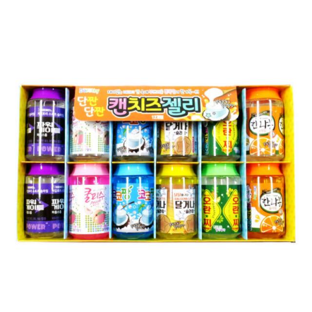 단짠단짠 캔치즈 젤리 12p 세트, 혼합색상