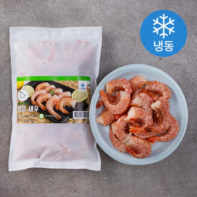 살맛나요 손질된 자연산 붉은 새우 (냉동), 900g, 1팩