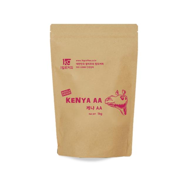 1킬로커피 싱글오리진 케냐 AA, 홀빈(분쇄안함), 1kg