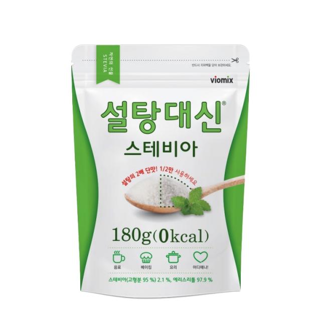 바이오믹스 설탕대신 스테비아 에리스리톨 설탕, 180g, 1개