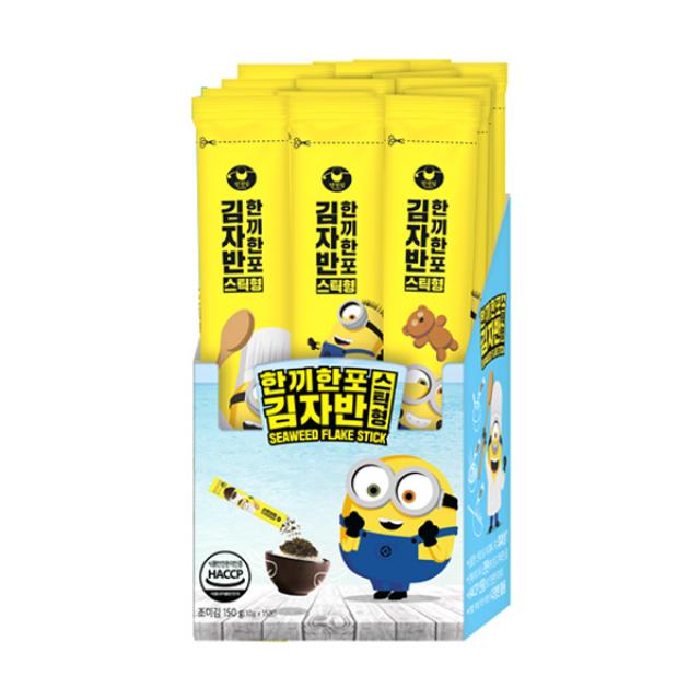 만전김 미니언즈 한끼한포 스틱 김자반 10g X 15p 1개