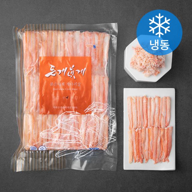 든게진게 품질인증 붉은대게 게다리살 선 (냉동), 700g, 1개