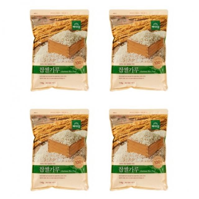 배대감 찹쌀가루, 1kg, 4개