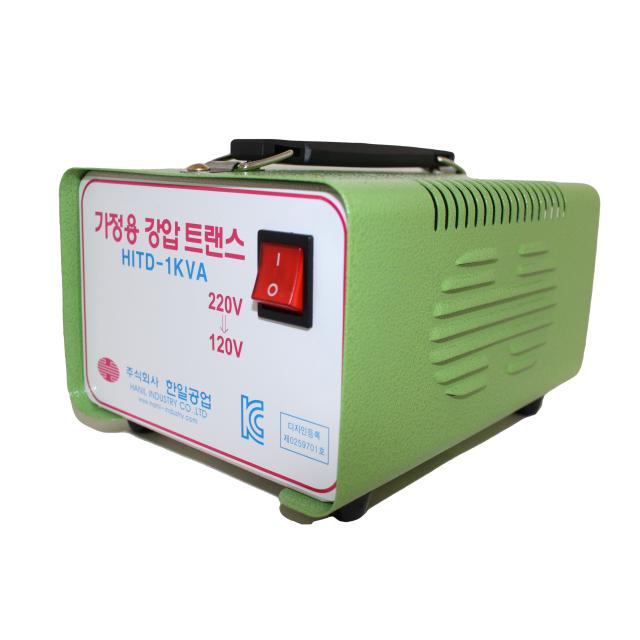 한일공업 링코아 1kva 가정용 강압 트랜스 120v 1개