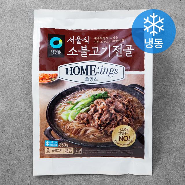 청정원 호밍스 서울식 소불고기전골 냉동 650g 1개