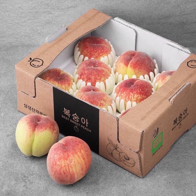 가족 GAP 인증 청도 삼성산 부드러운 복숭아, 1.8kg, 1박스