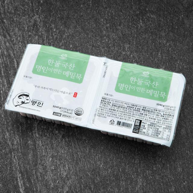 한둘 국산 명인이 만든 메밀묵 2입, 1040g, 1개