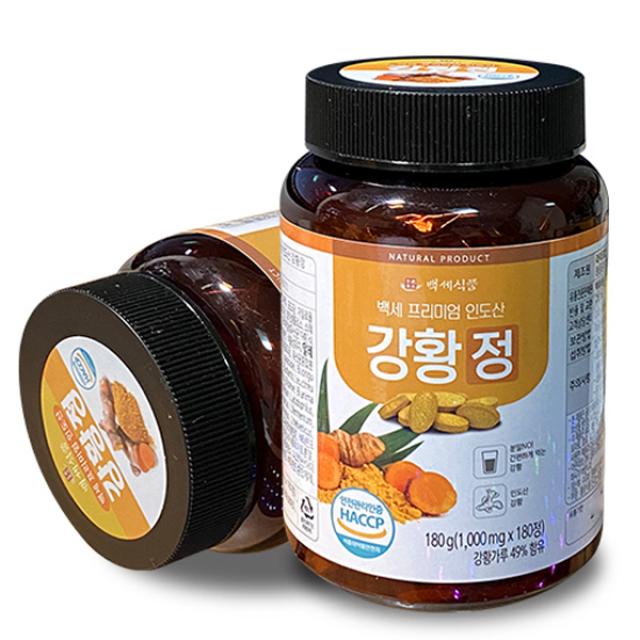 백세식품 프리미엄 인도산 강황정, 180g, 2개