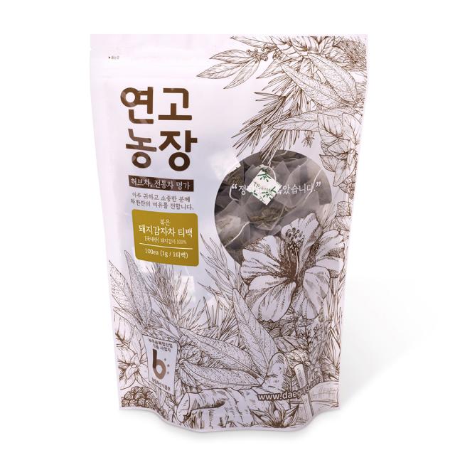 연고농장 볶은 돼지감자차 삼각티백, 1g, 100개