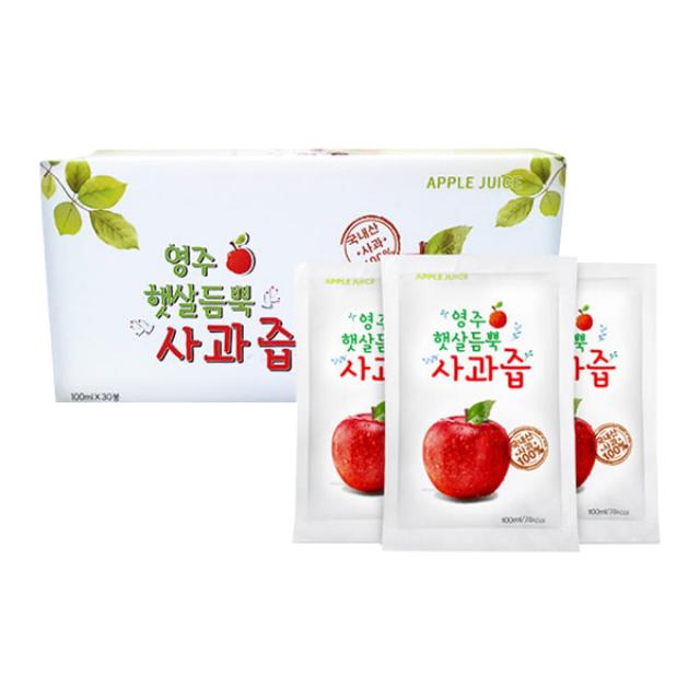 영주 햇살듬뿍 사과즙 30p 3000ml 1개