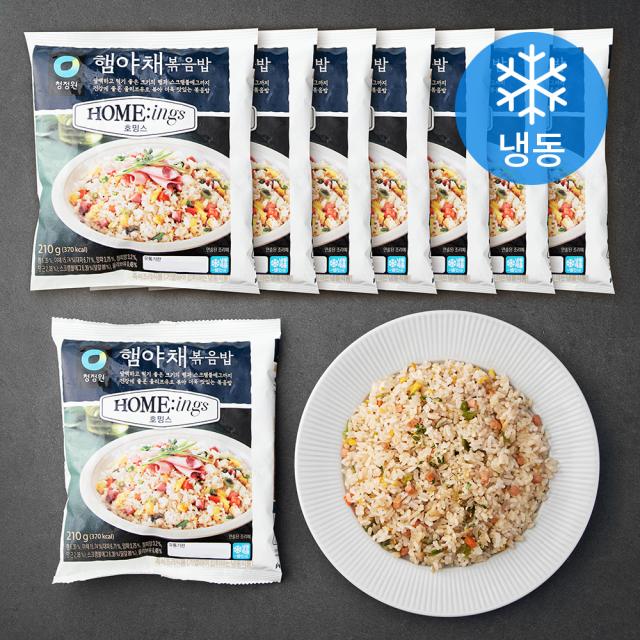 청정원 호밍스 햄야채 볶음밥 (냉동), 210g, 8입