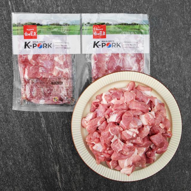 하이포크 앞다리 찌개용 (냉장), 500g, 2팩