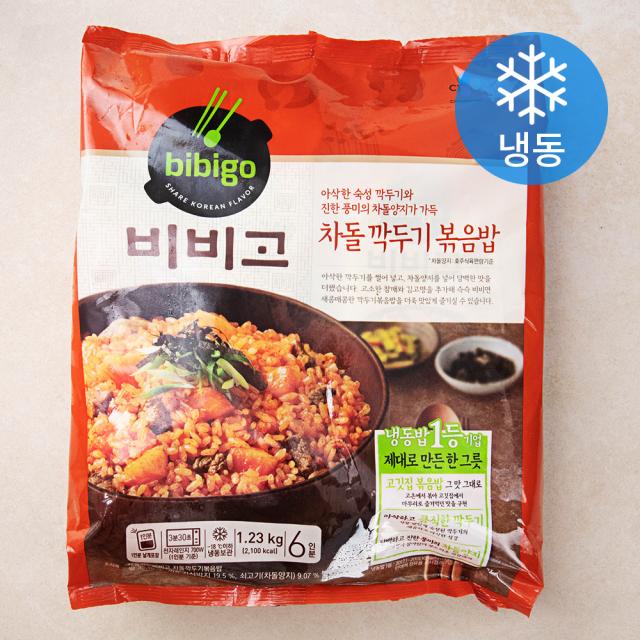 비비고 차돌 깍두기 볶음밥 6인분 (냉동), 1.23kg, 1개