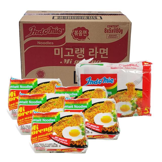 미고랭 라면 5p + 핫 앤 스파이스 5p 세트, 4세트