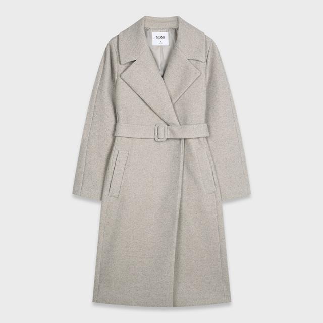 미쏘 여성용 테일러드 히든여밈 벨티드 코트