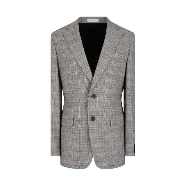 리버클래시 남성용 투버튼 체크 슬림핏 수트 자켓 LHW11728