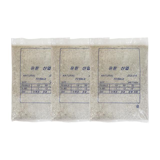 미미네스톤 냇물사 1mm 3kg, 브라운, 3개