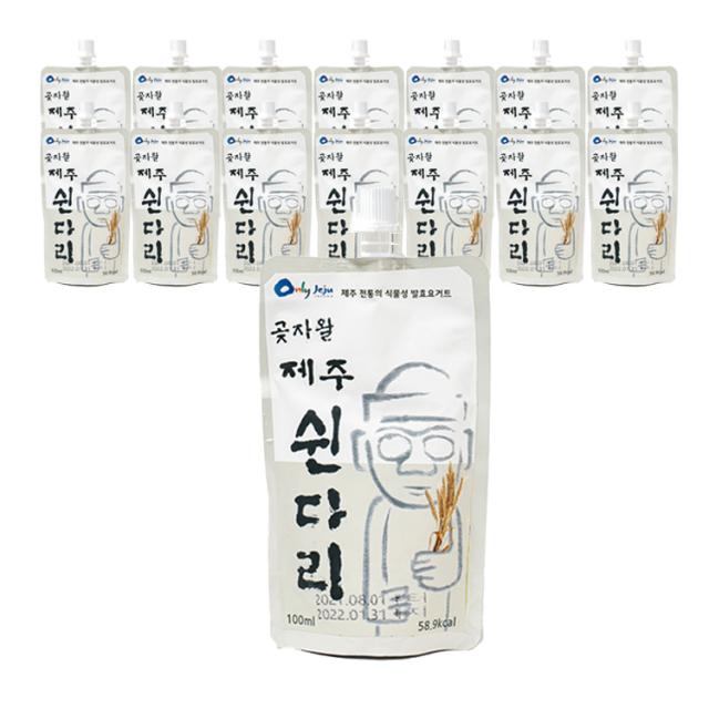 곶자왈 제주 쉰다리 발효음료, 15개, 100ml