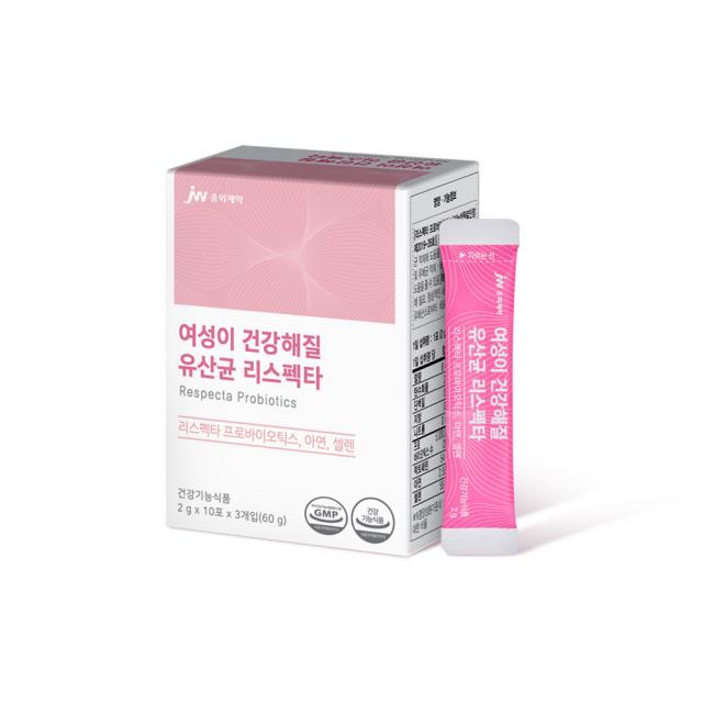 JW중외제약 여성이 건강해질 유산균 리스펙타 30p, 60g, 1개